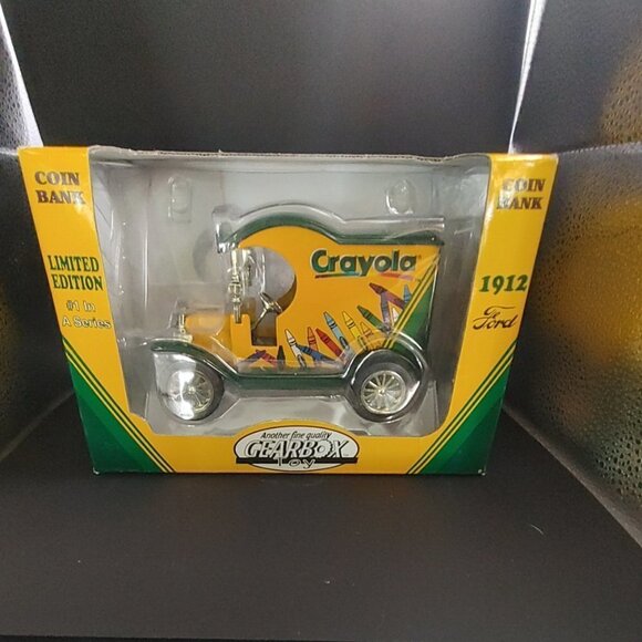 1998 Crayola 1912 Ford Van Ltd Ed Coin Bank Collectors Series